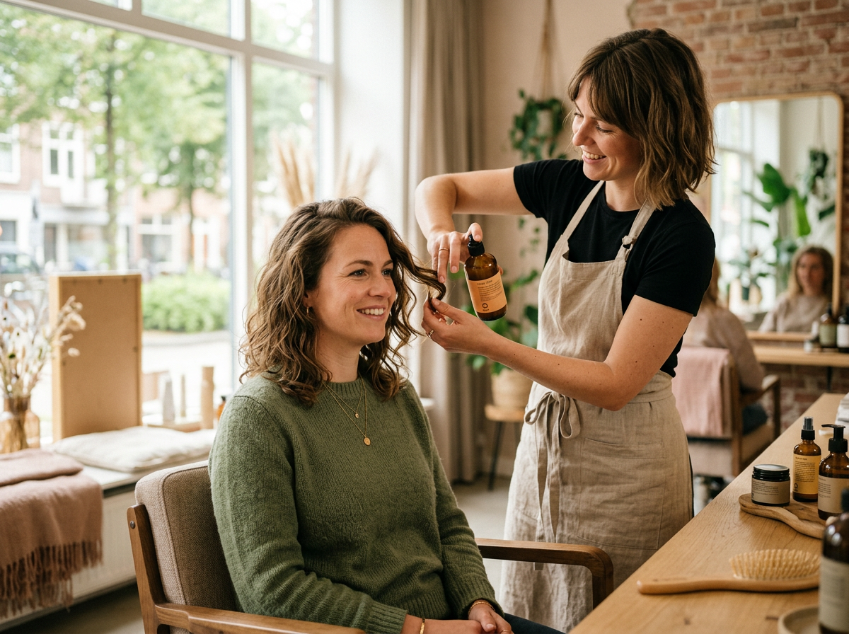 Natuurkapper bij pluizig haar waar let je op